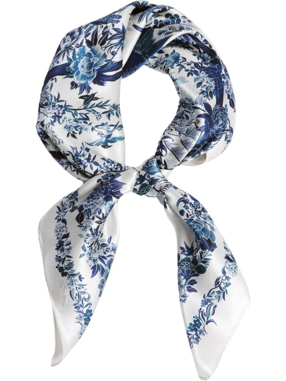 Luxurious 100% Pure Mulberry Silk Square Scarf for Women - Versatile Neck & Head